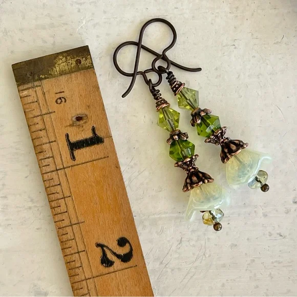 ARTISAN Earrings “Morning Meadow” - Dangles - Picture 6 of 9